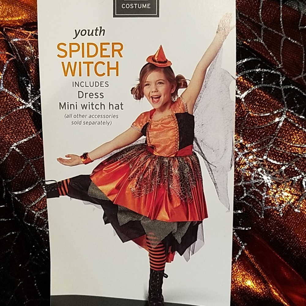 Spider Witch size Small size 4-6